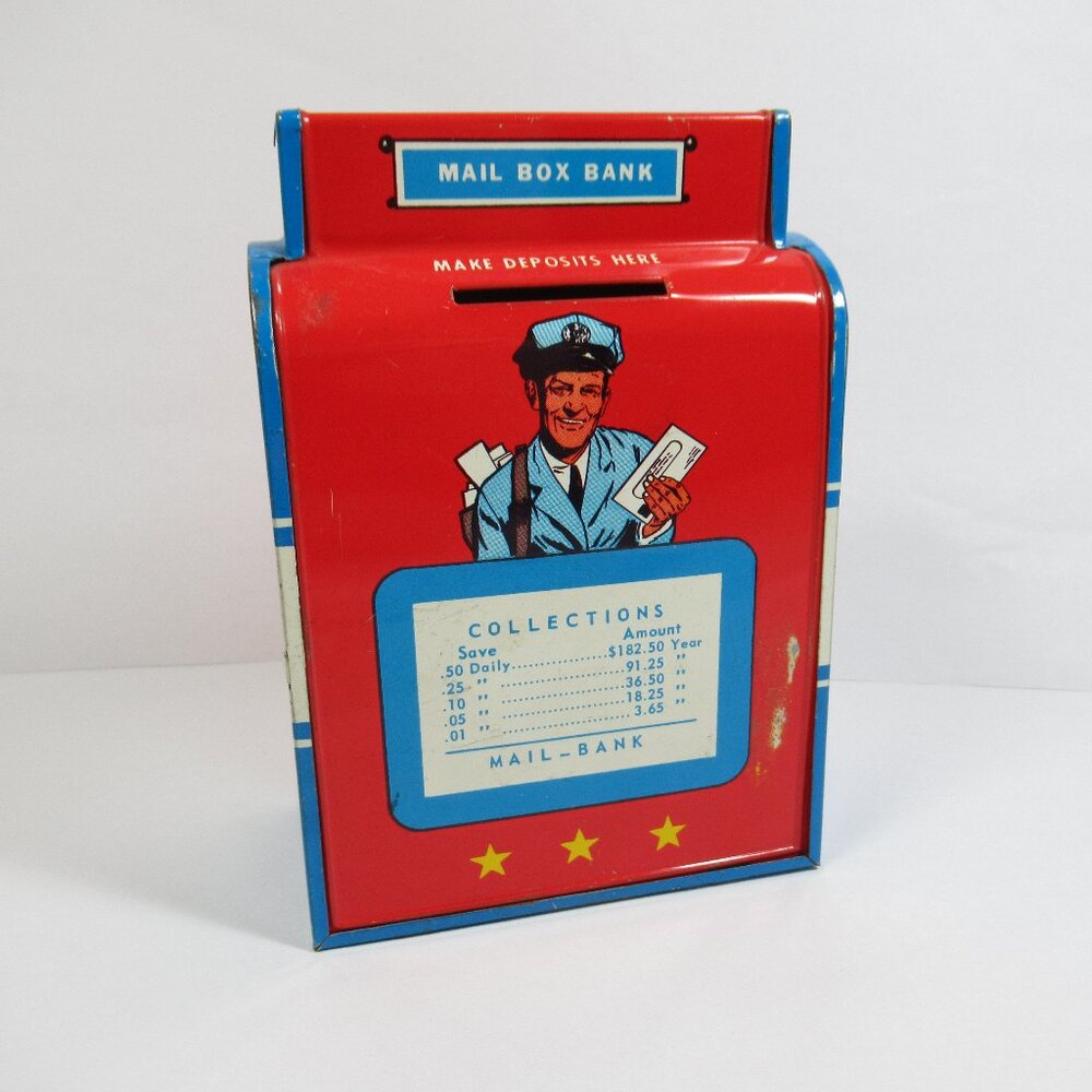 Vintage Mail Box Bank